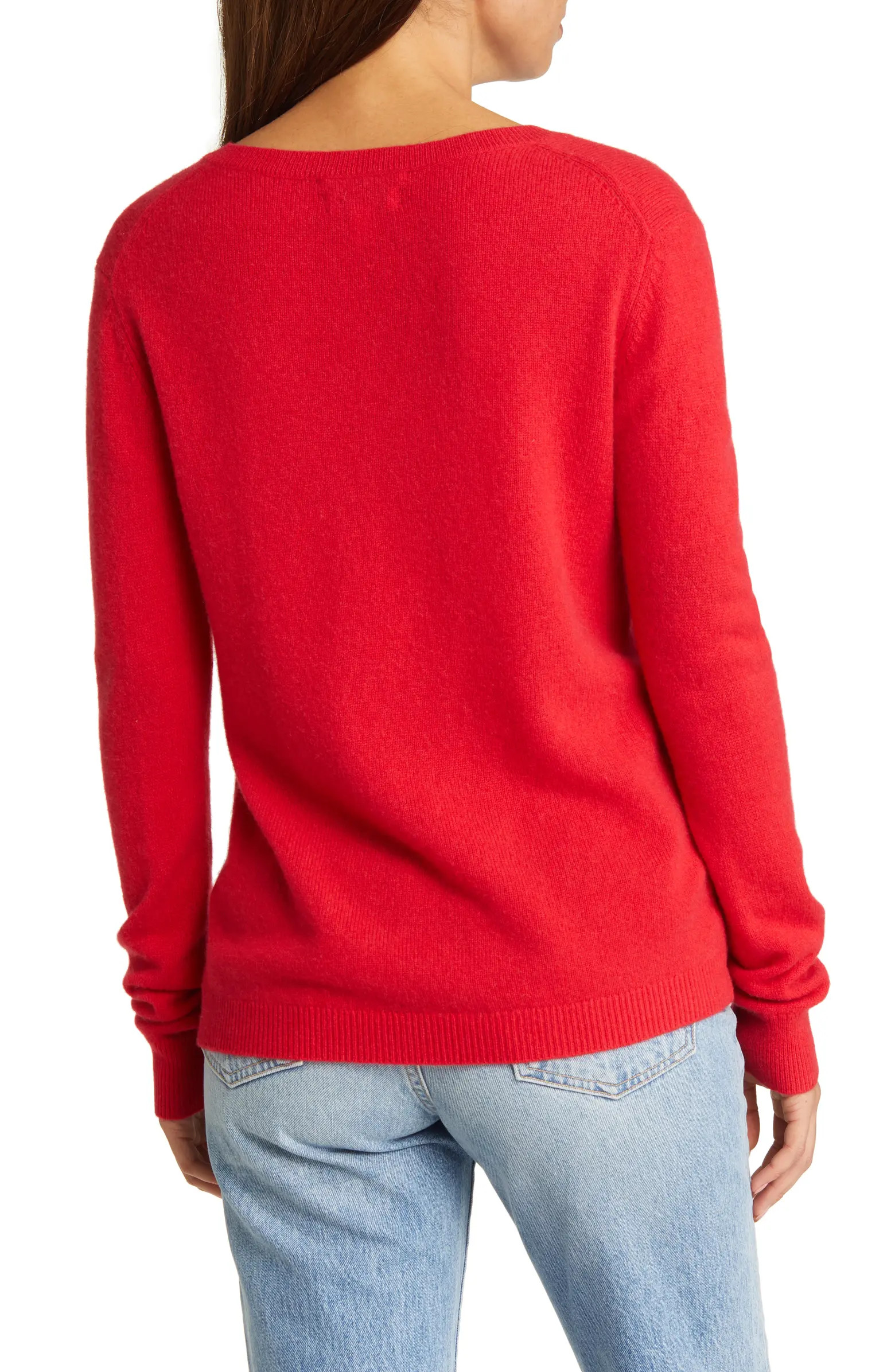 Nordstrom Cashmere Essential V-Neck Sweater | Nordstrom | Nordstrom