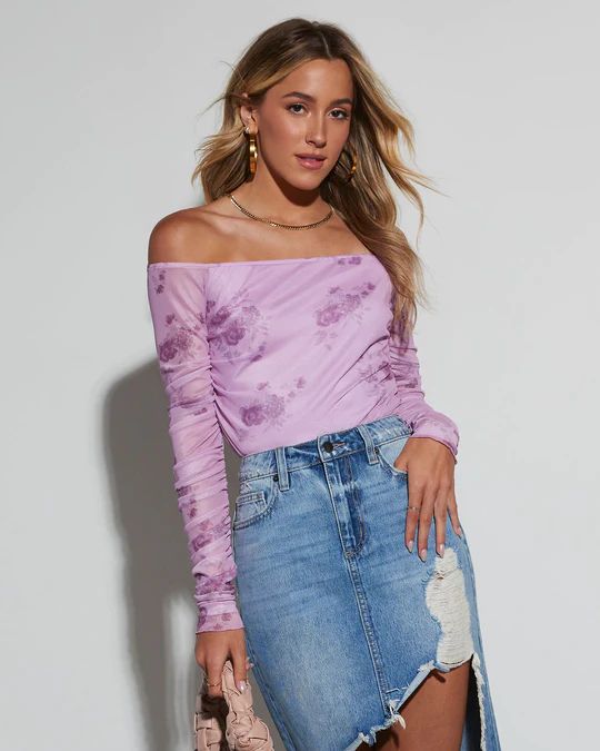 Lavender Bliss Off the Shoulder Top | VICI Collection