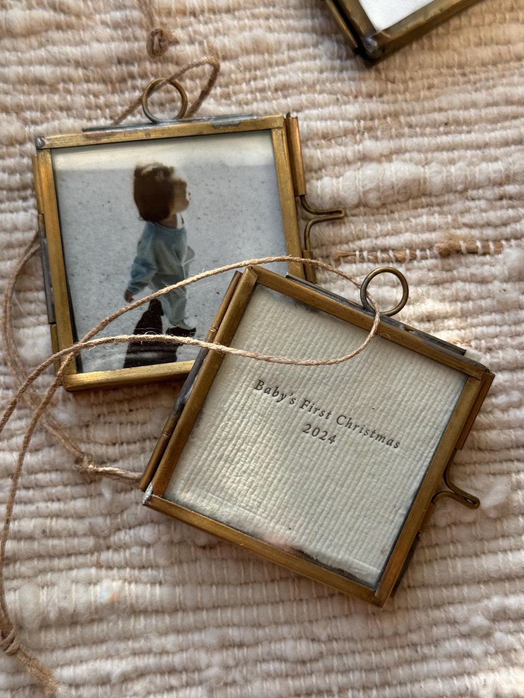 Baby's First Christmas 2024 Christmas Ornament/ Holiday Ornament, Holiday Photo Frame, Mini Frame... | Etsy (US)