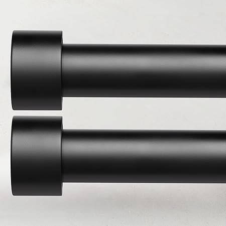 Ivilon Curtain Rod for Windows 72 to 144 Inch \u2013 1 Inch Telescoping Drapery Rod, 3 Long Secti... | Amazon (US)
