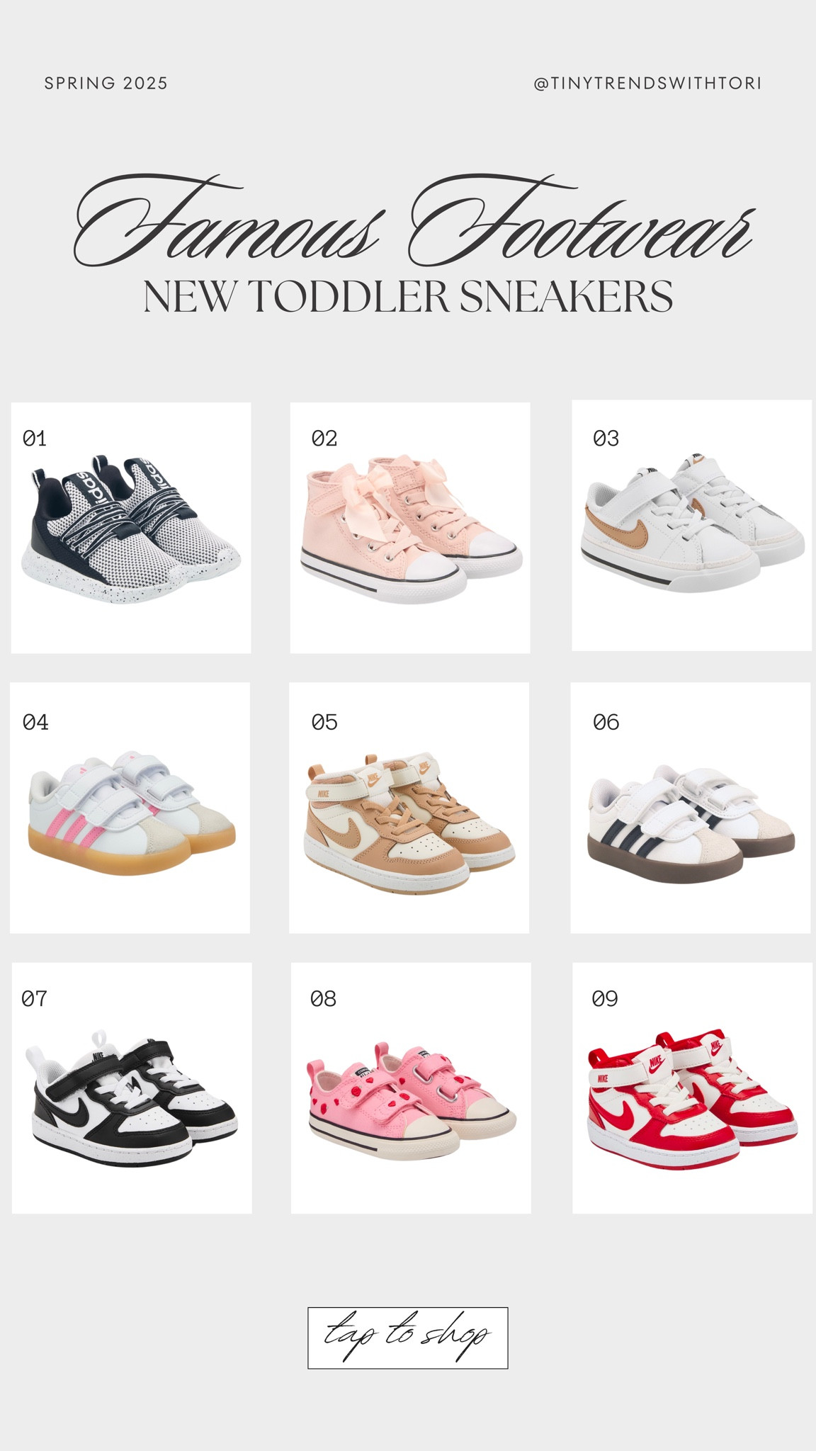 NEW toddler girl & toddler boy spring sneakers at famous footwear!

#LTKFamily #LTKFindsUnder50 #LTKKids