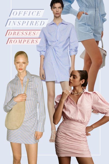 Menswear/office-inspired dresses and rompers!

#LTKfindsunder100