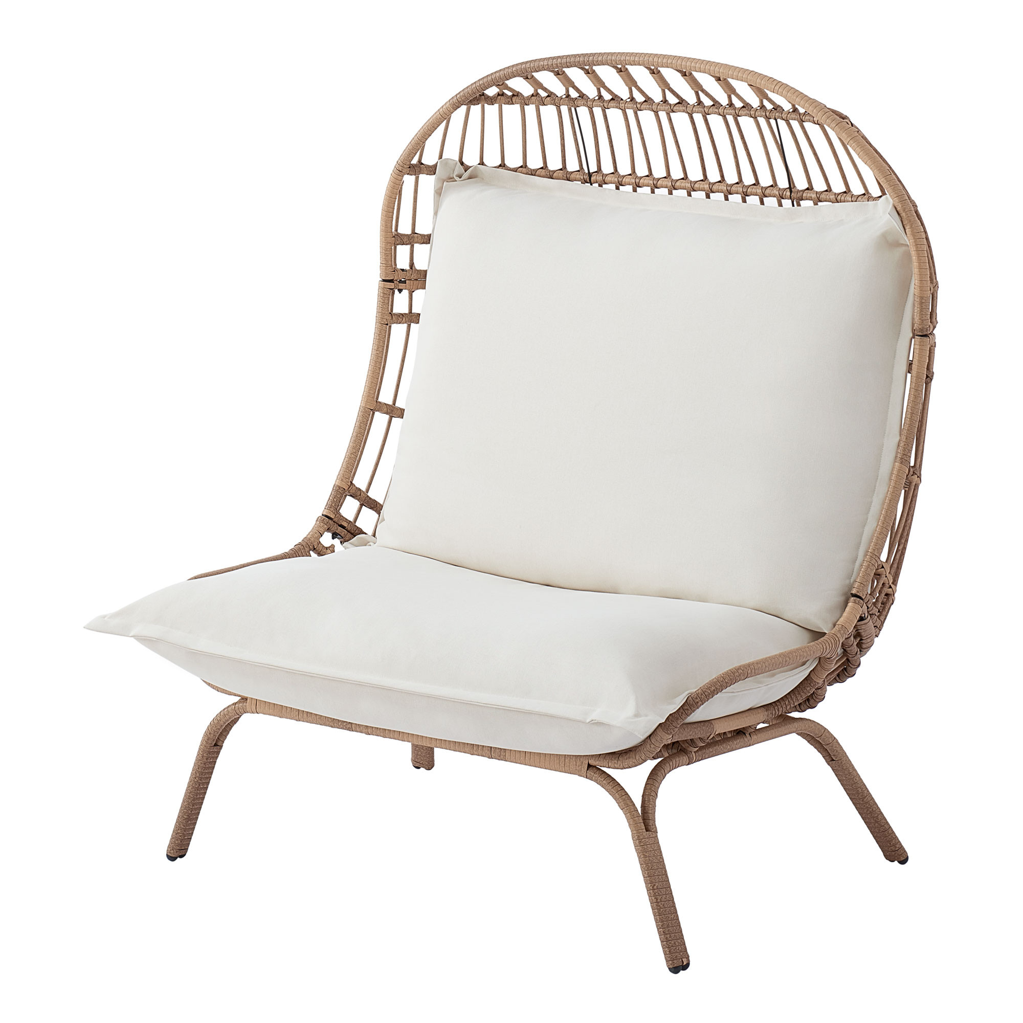 Better Homes & Gardens Willow Sage Outdoor Wicker Patio Cuddle Chair, Brown | Walmart (US)