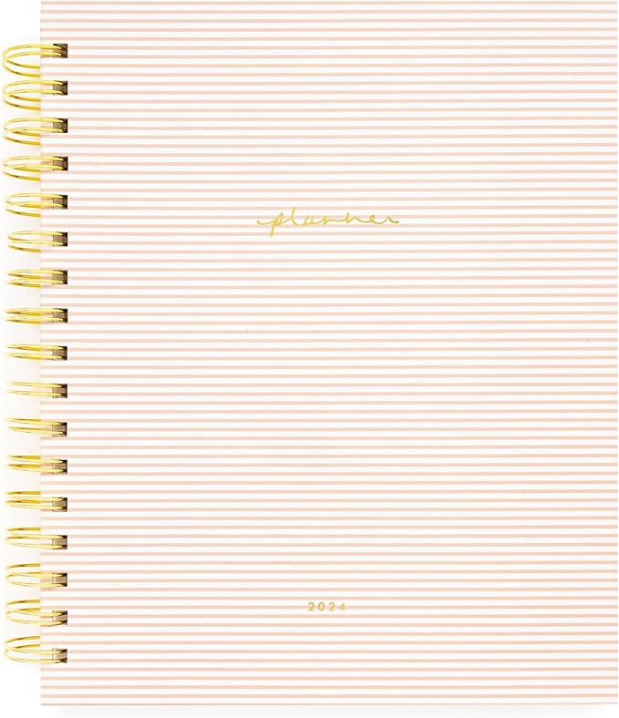 Sugar Paper Signature Spiral Planner, 2024, Monthly Daily Weekly Layouts, January - December 2024... | Amazon (US)
