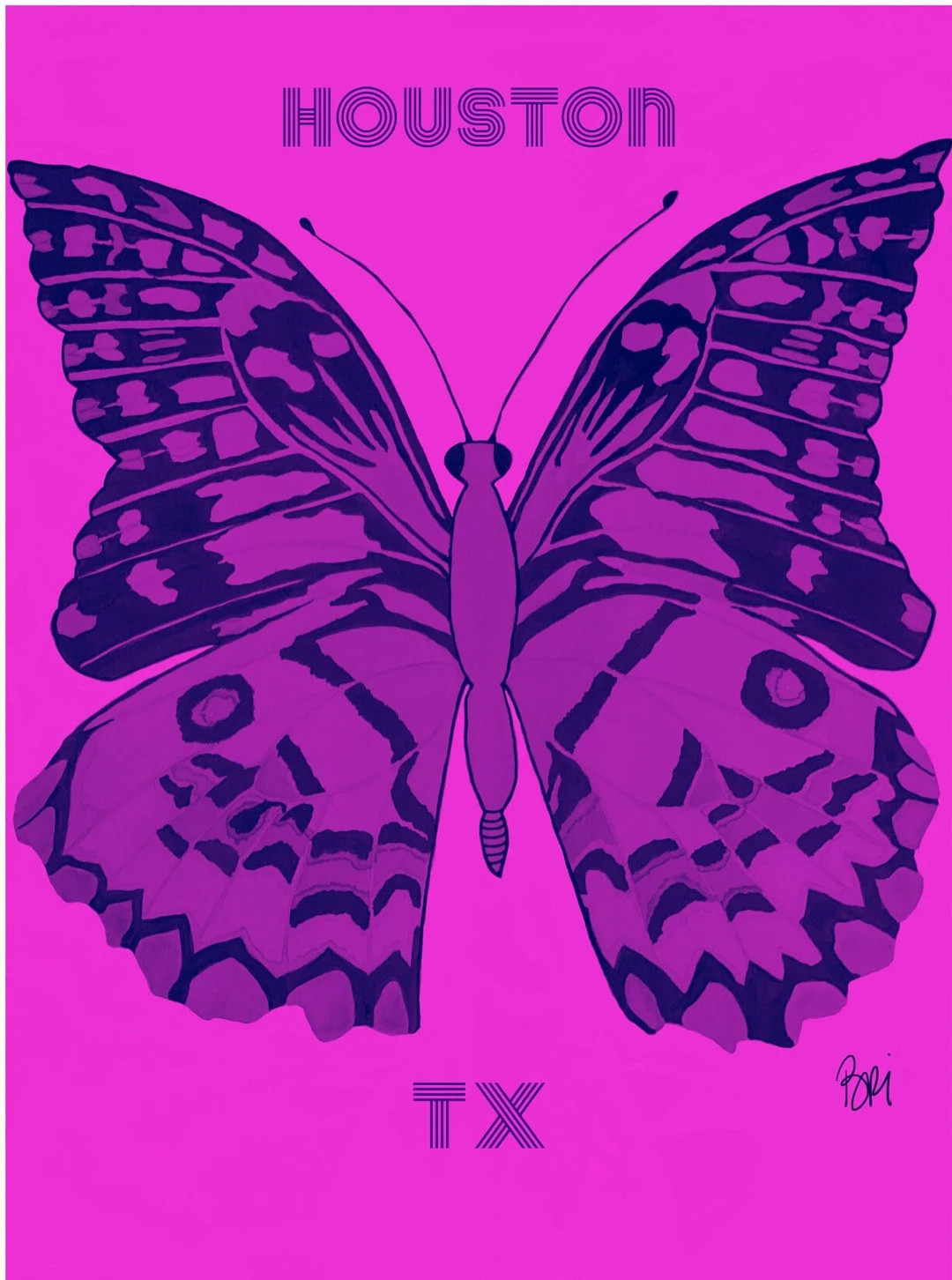 Custom Pop Art Butterfly Print Personalized for You - Etsy | Etsy (US)