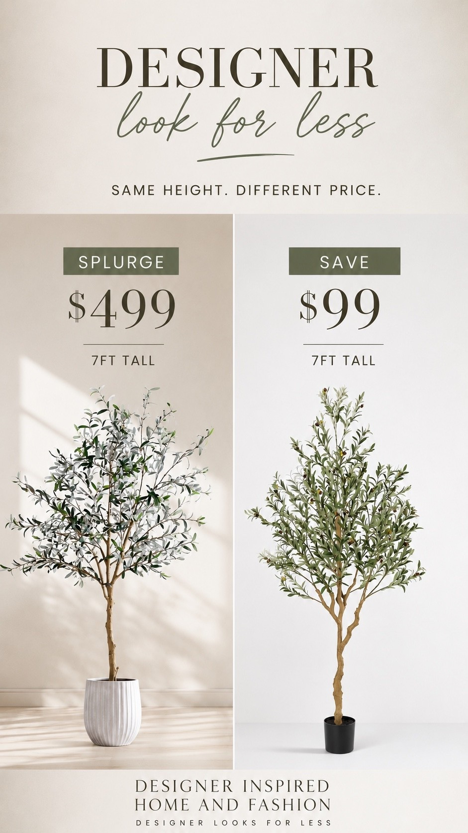 Get the designer look for less with this olive trees!

#LTKHome