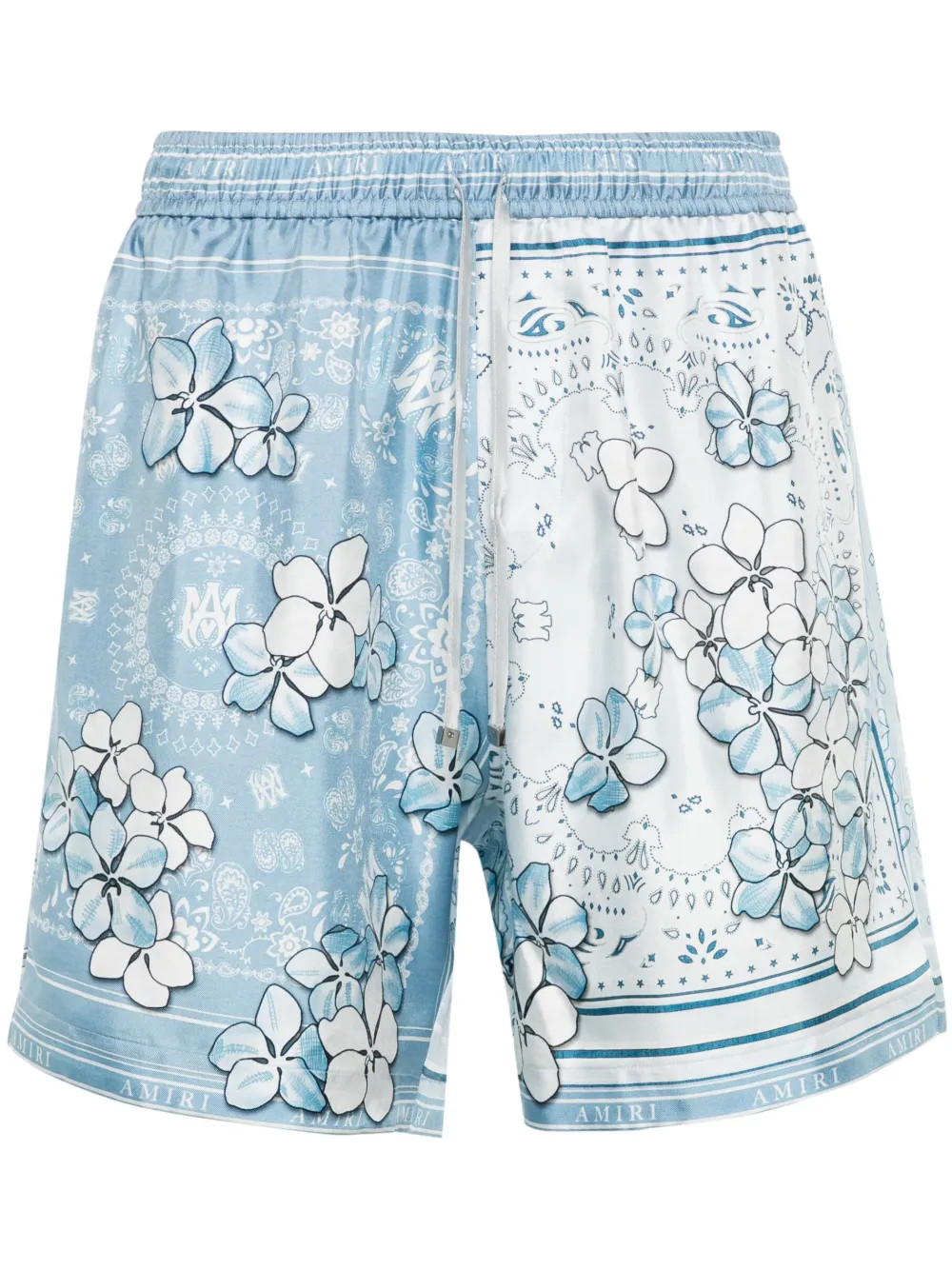Bandana floral silk shorts | Farfetch Global