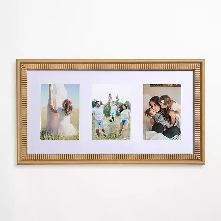 Natural Grooved Edge Collage Frame | Kirklands Home | Kirklands