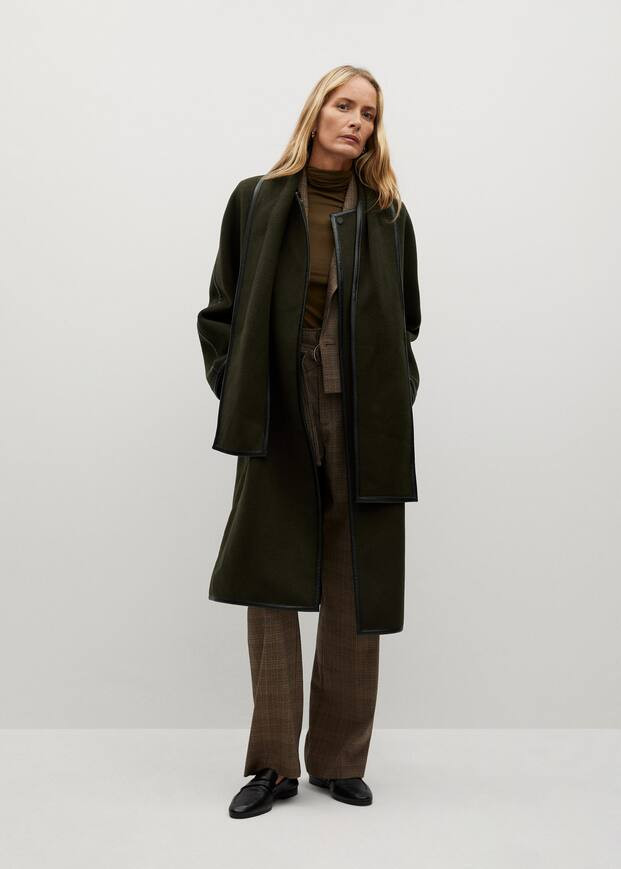 Straight-cut wool coat | MANGO (US)