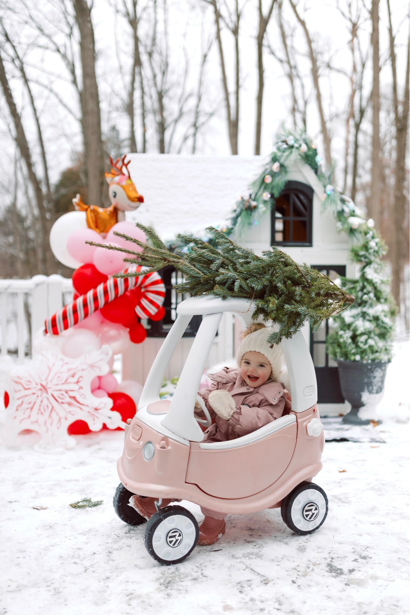 Cozy coupe and kidskraft playhouse makeover. Winter edition and holiday decor 

#LTKkids #LTKHoliday #LTKGiftGuide