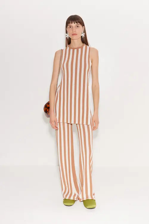 SIMONMILLER Knits By Jabber Pant in Tan Stripe at Nordstrom, Size Large | Nordstrom