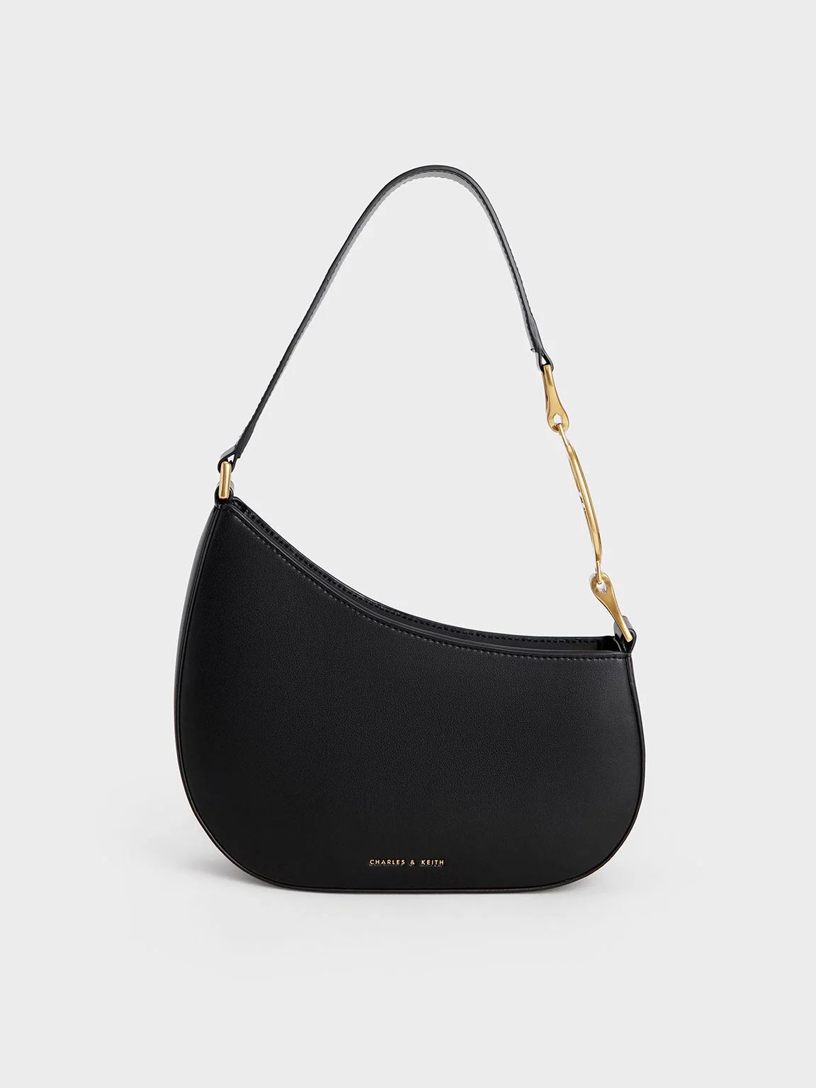 Asymmetrical Shoulder Bag
 - Black | Charles & Keith UK