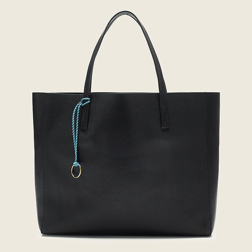 Large carryall tote in pebbled leather | J. Crew US