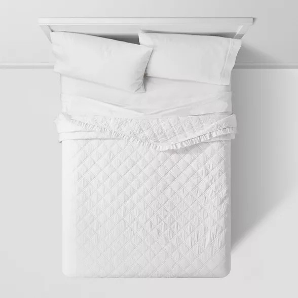 Vintage Washed Ruffle Quilt - Threshold™ | Target