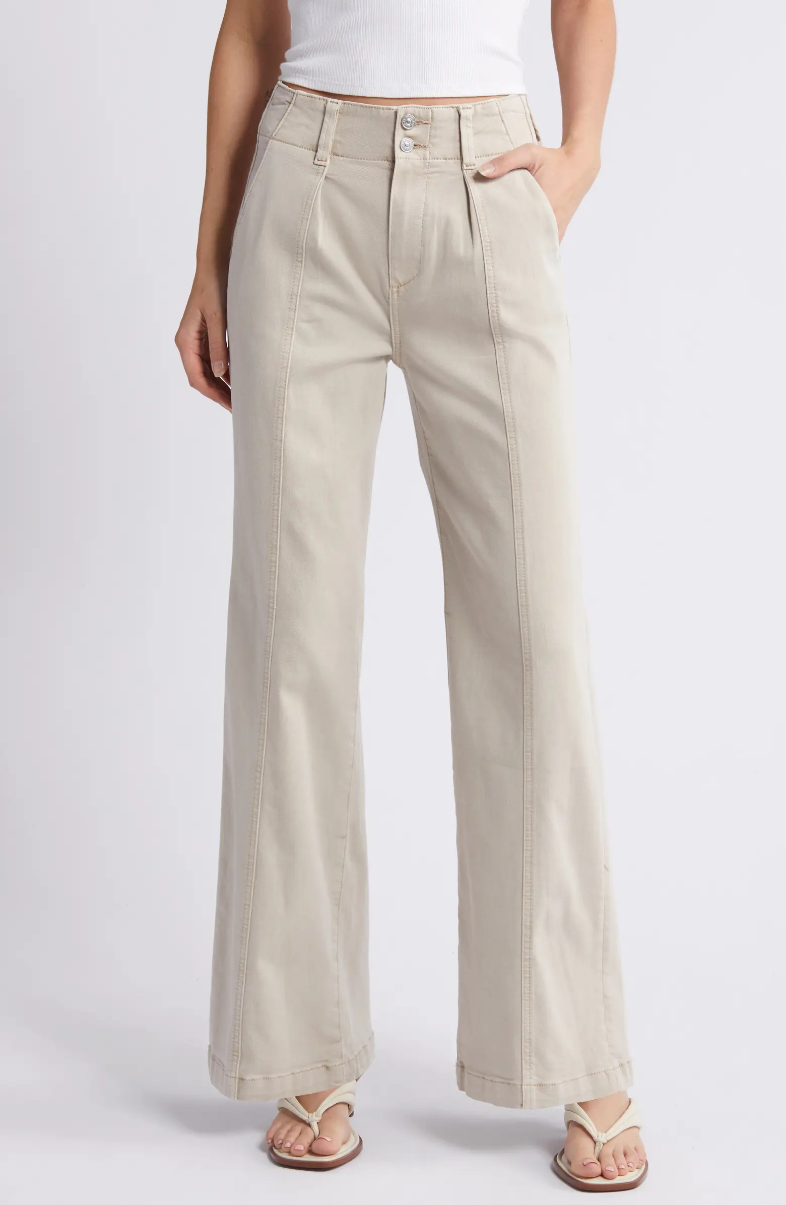PAIGE Brooklyn High Waist Wide Leg Jeans | Nordstrom | Nordstrom