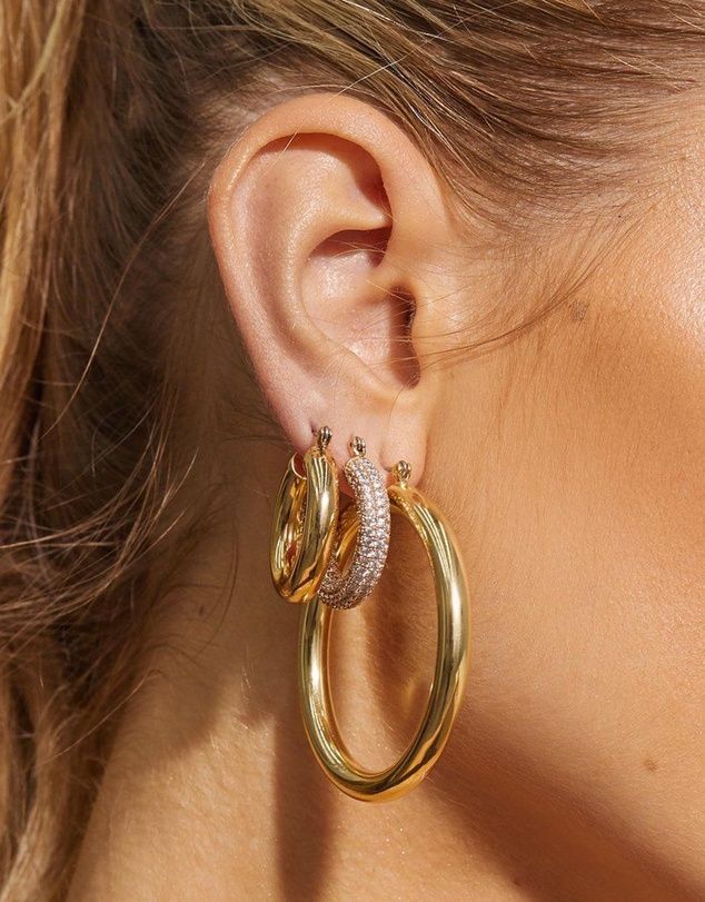 The Amalfi Tube Hoop Earrings | THE ICONIC (AU & NZ)