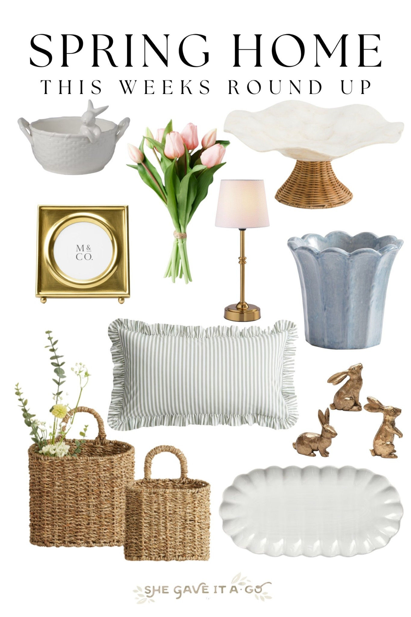 This weeks spring home decor round up!!

#LTKHome #LTKSeasonal #LTKStyleTip