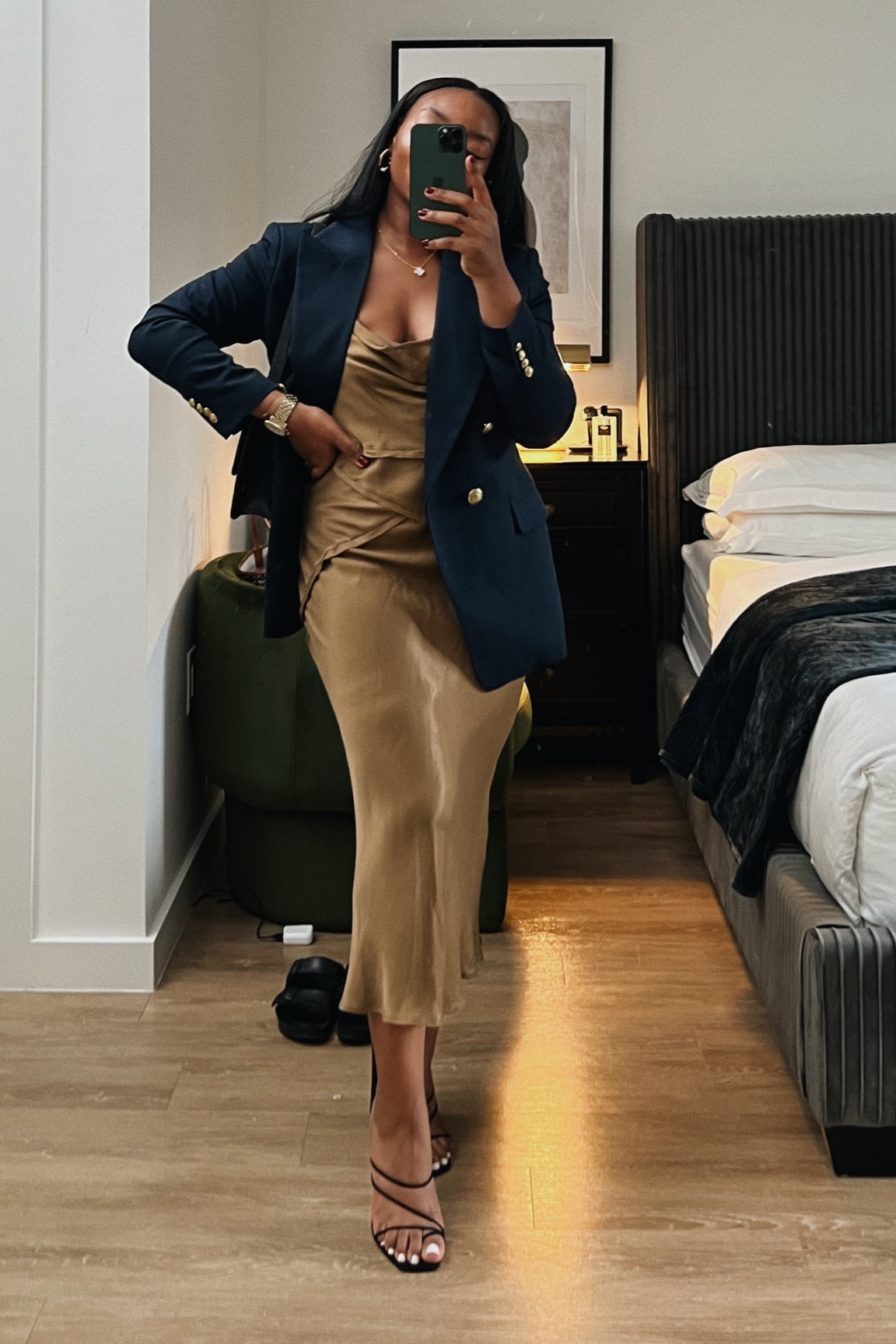 Dinner outfit idea| dress is from zara ( ) wearing size small in dress and small in blazer

#LTKstyletip #LTKunder100