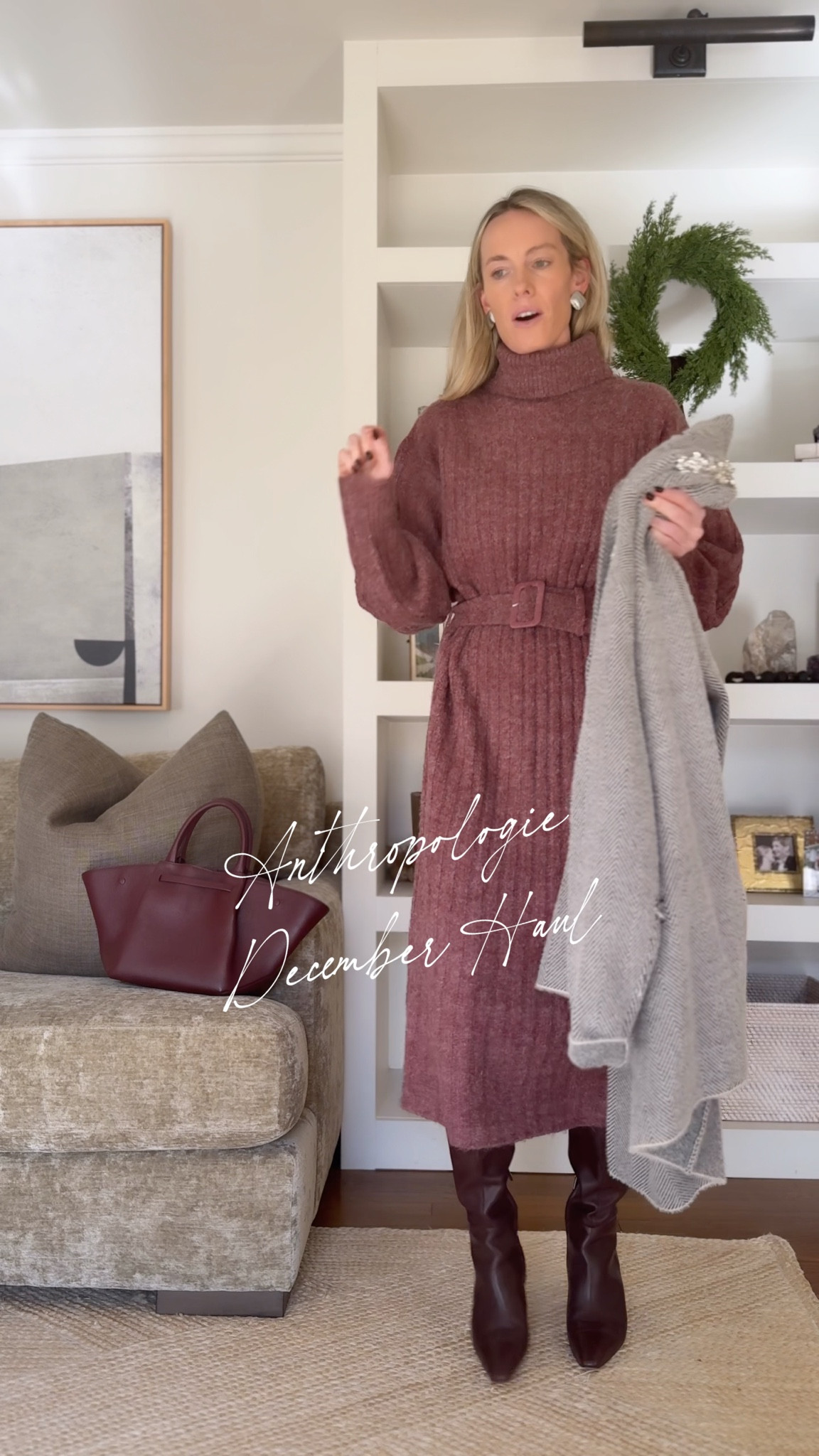 Love a good Anthropologie look in December! Always whimsical and fun. Perfect sweater dress for Christmas Eve services too! 

@anthropologie #anthropartner 