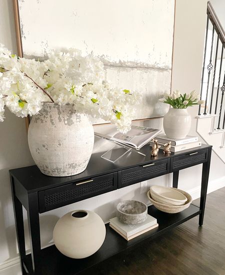 Spring and Easter console table styling with Amazon and Target home finds. 

Our everyday home, home decor, our everyday home, Area rug, home, console, wall art, swivel chair, side table, sconces, coffee table, coffee table decor, bedroom, dining room, kitchen, light fixture, amazon, Walmart, neutral decor, budget friendly, affordable home decor, home office, tv stand, sectional sofa, dining table, dining room

#LTKSeasonal #LTKsalealert #LTKhome