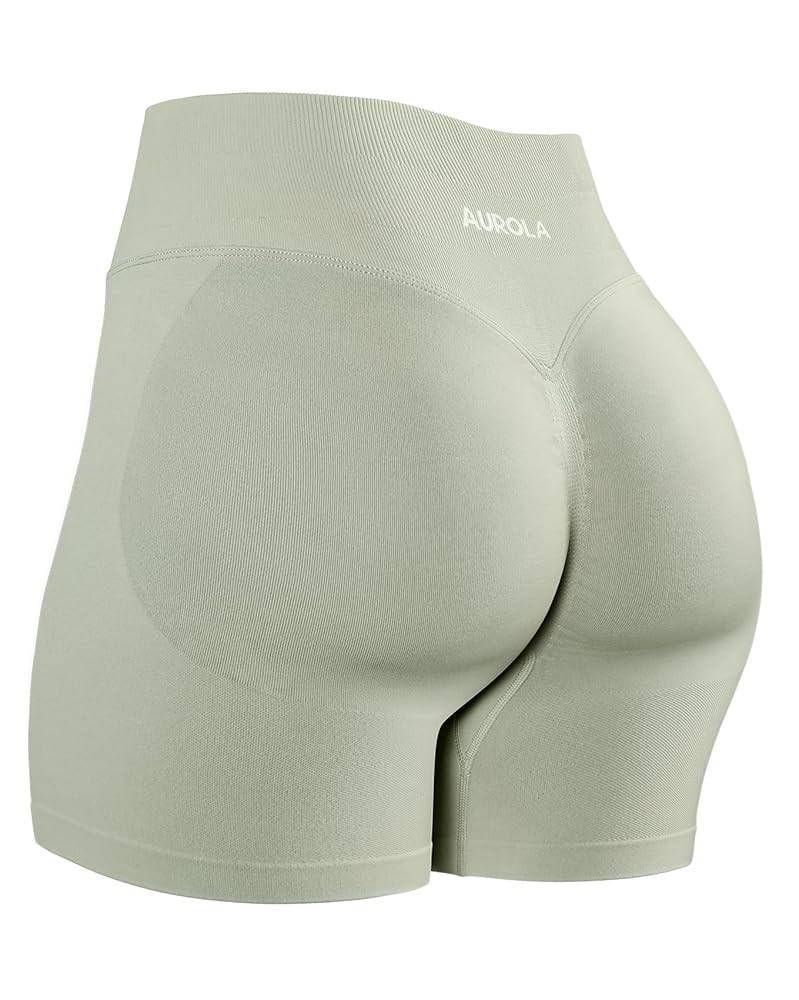 AUROLA Influence Workout Shorts for Women,2.5 3.5 4.5 5.5 6.5 No Roll Up Squat Proof Scrunch Seam... | Amazon (US)
