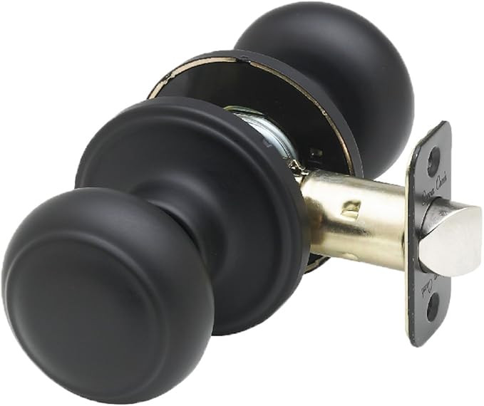 Amazon.com: Copper Creek CK2020BC Colonial Door Knob, Passage Function, 1 Pack, in Black : Everyt... | Amazon (US)