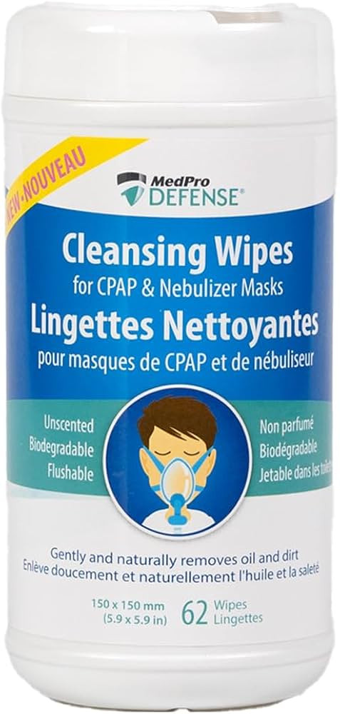 MedPro Cpap Mask Wipes, Gently Removes dirt and oil, Biodegradable, Unscented, Flushable B 62 wip... | Amazon (CA)