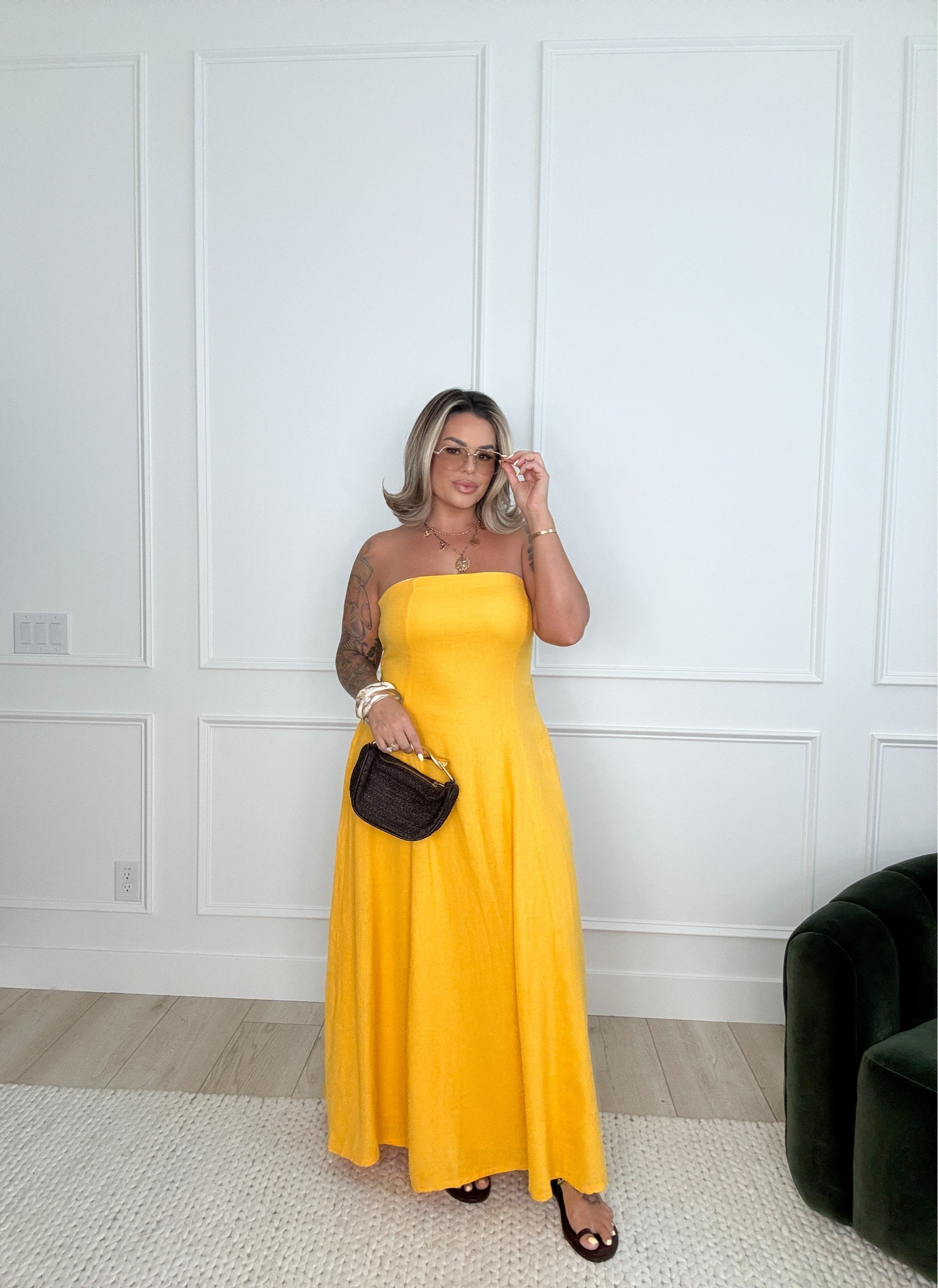 Dress L TTS 20/10 quality is insane ! I now have this dress in 3 colors and I may also buy black too while it’s on sale.
I’m wearing cakes linked here with it 
I also linked my fav strapless bra if you need more support. 
Sandals size up 
Bag is a Zara look for less. 
Dibs shade high road 
#amazon #dress #midsize 

#LTKStyleTip #LTKFindsUnder50 #LTKFindsUnder100