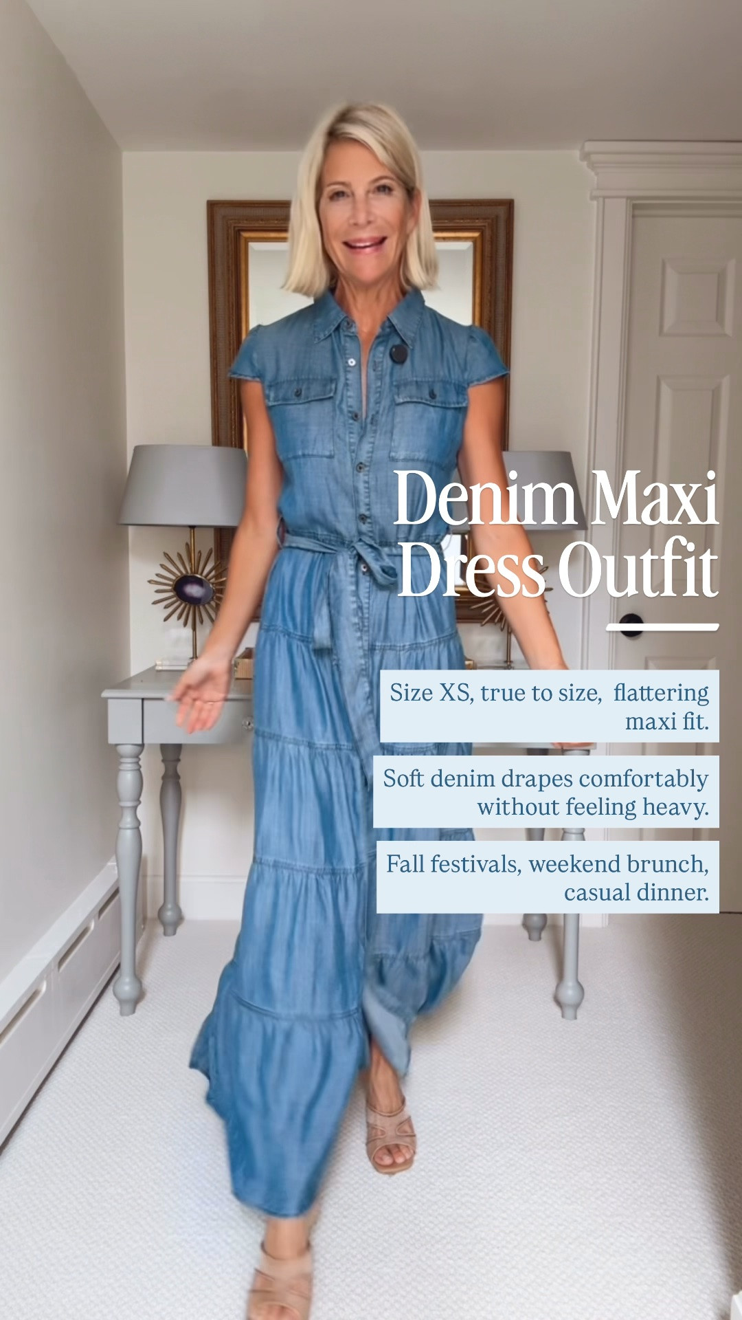 Ever have those pieces you reach for again and again because they just make getting dressed easy?

That’s exactly why a denim maxi dress earns a permanent spot in the closet. No overthinking, no complicated styling, just throw on your favorite boots, add a jacket when it cools down, and you’re ready.

👩‍💻 LTK PRO TIPS
❤️ Heart = Support my posts ;-)
🔖 Save = Get sale & restock alerts for the things you love!
📋 Lists = Keep favorites organized (List ideas: Christmas, Birthdays, and Vacations!)
📲 Share = Send lists and products to a friend (or your daughters like me).
💬 Comment = Ask me anything, and I’ll answer. ;-)

#LTKootd #LTKSeasonal #LTKOver40