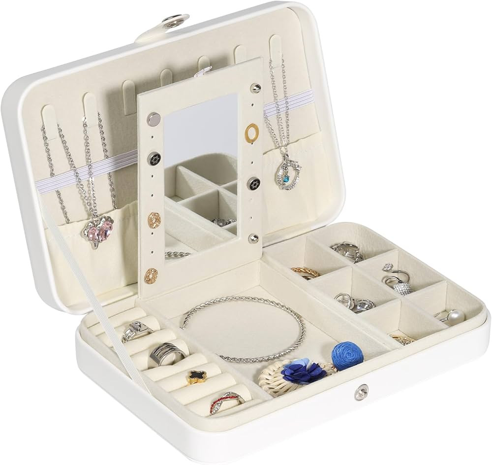 Xilitata Travel Jewelry Box, Small Jewelry Box for Women Storage, Jewelry organizers and storage,... | Amazon (US)