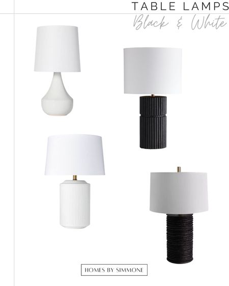 Chic and affordable black and white table lamps 💡

#LTKhome #LTKunder100 #LTKsalealert