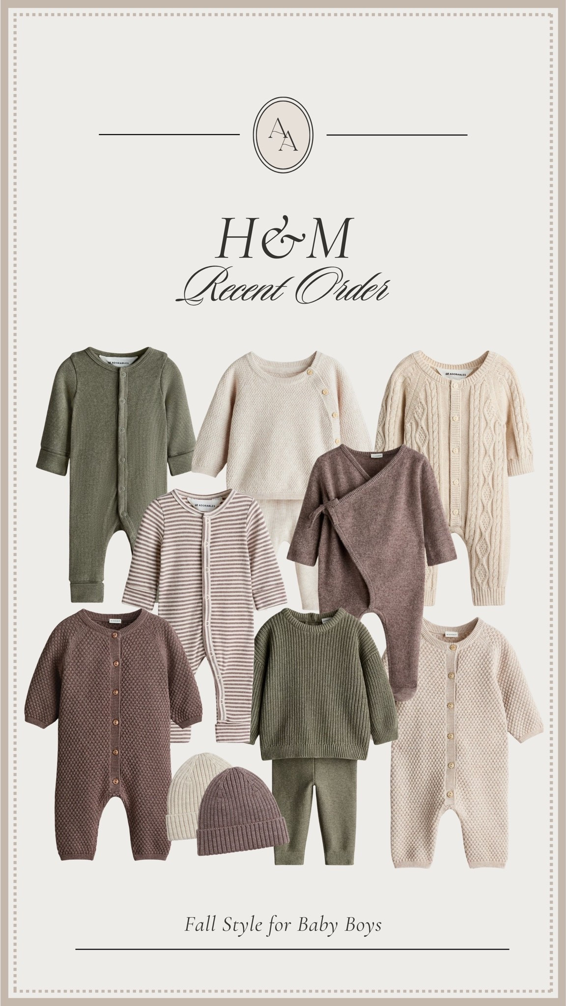 Recent order from H&M! Ordered some cozy fall styles for Ellis this season! 

Baby boy style || fall style || fall baby || neutral boy looks ||

#LTKKids #LTKBaby #LTKSeasonal