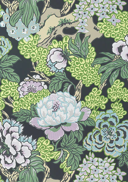 Thibaut Honshu Wallpaper - Grey | Swan Court Limited