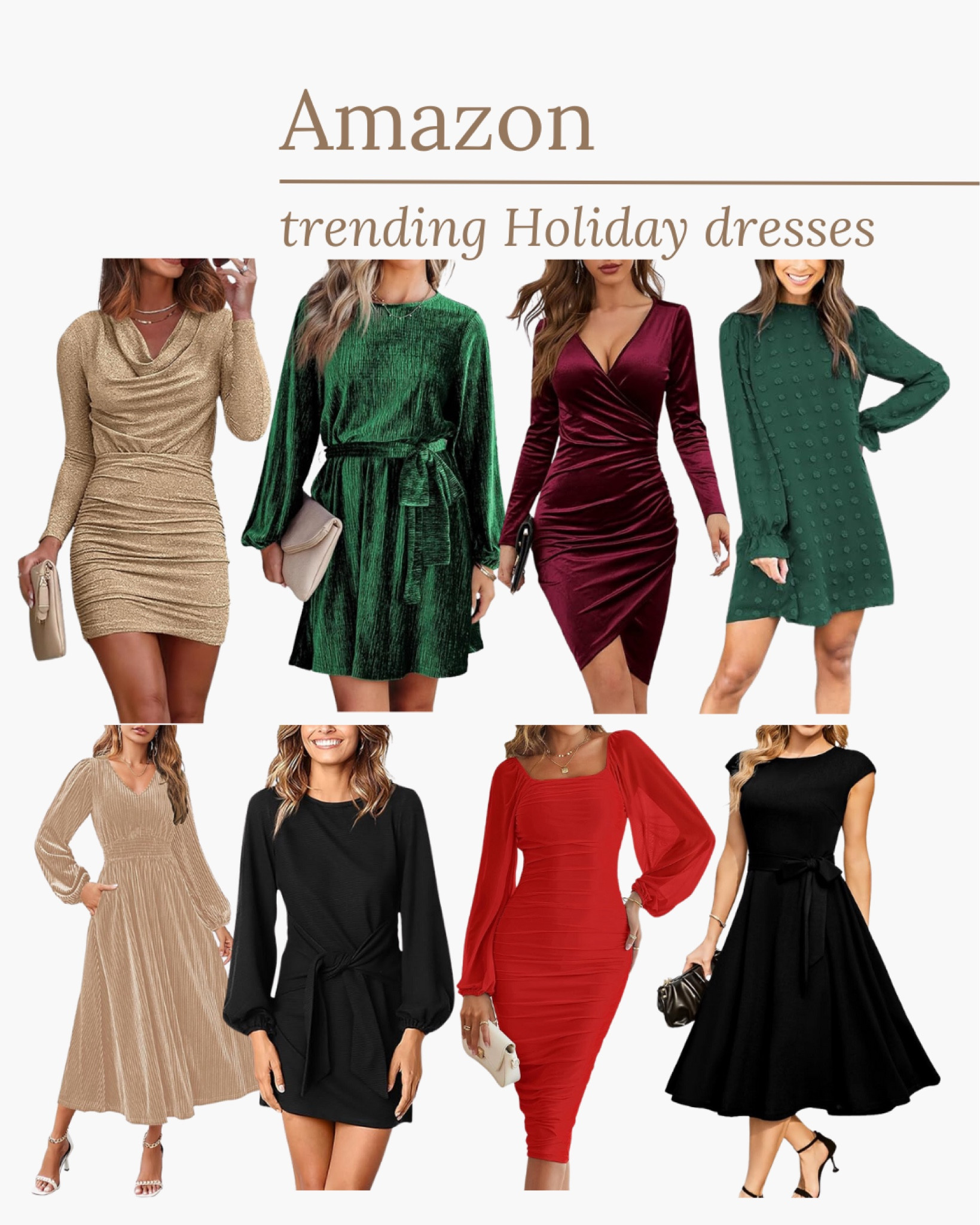Amazon trending Holiday dresses

#womensdress #holidaydress #holidaystyle #amazonfashion #winterfashion #christmaspartyoutfit

#LTKHoliday #LTKSeasonal #LTKStyleTip