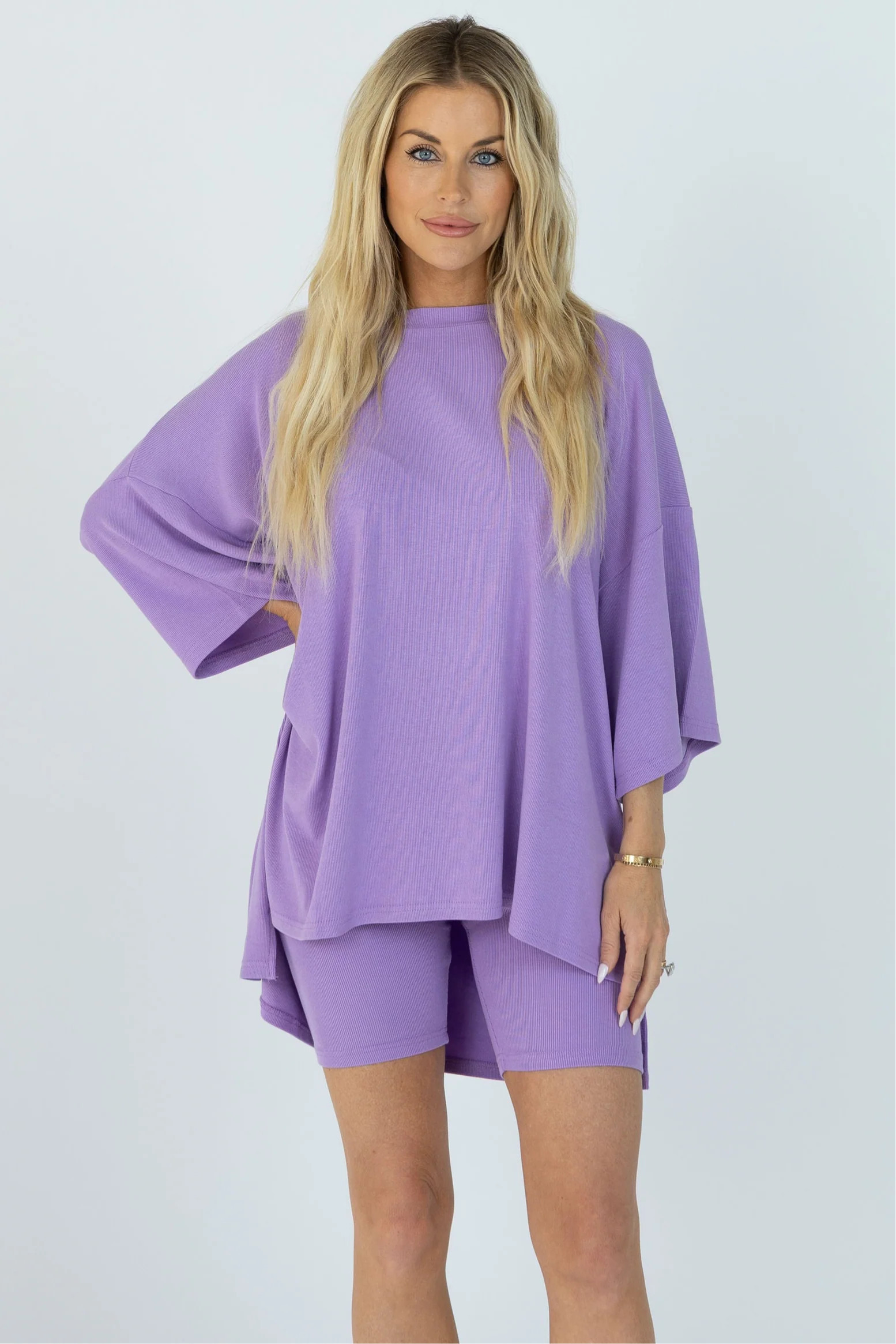 All Weekend Long Set Bright Lilac XS | The Foxy Kind