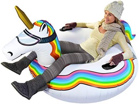 GoFloats Winter Snow Tube - Inflatable Sled for Kids and Adults (Choose from Unicorn, Ice Dragon,... | Amazon (CA)