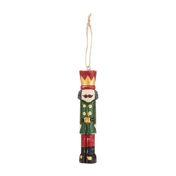 Merry Wood Nutcracker Ornament | Mud Pie