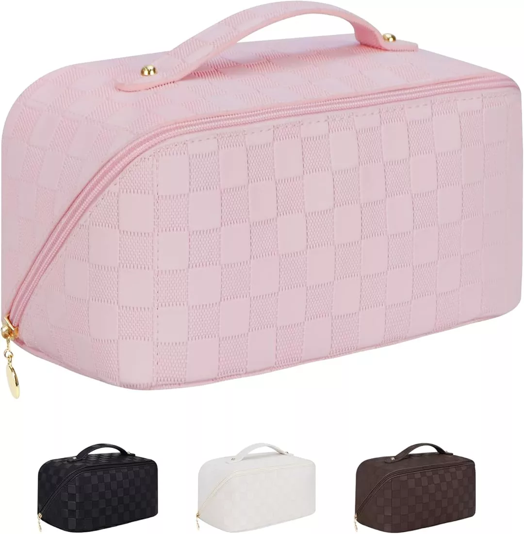  Ineowelly Makeup Bag Large Capacity Travel Cosmetic