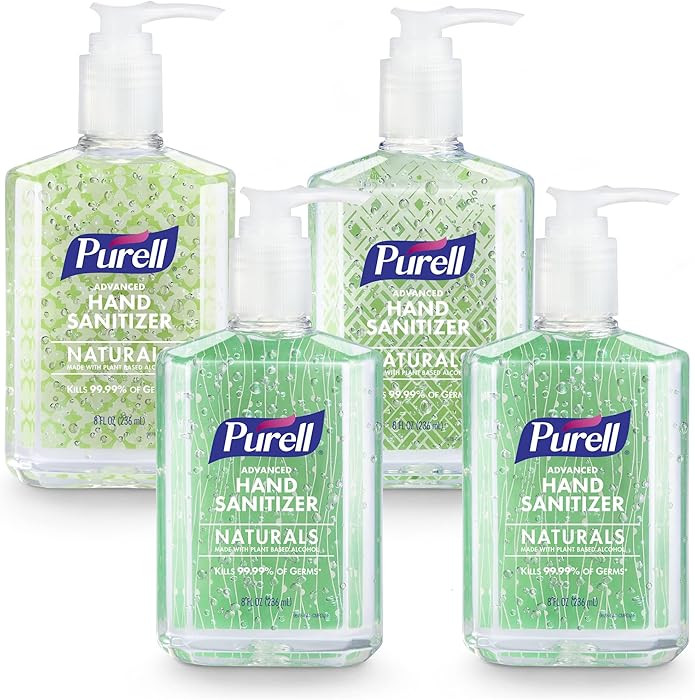 PURELL Advanced Hand Sanitizer Naturals with Plant Based Alcohol, Citrus Scent, 8 fl oz Pump Bott... | Amazon (US)
