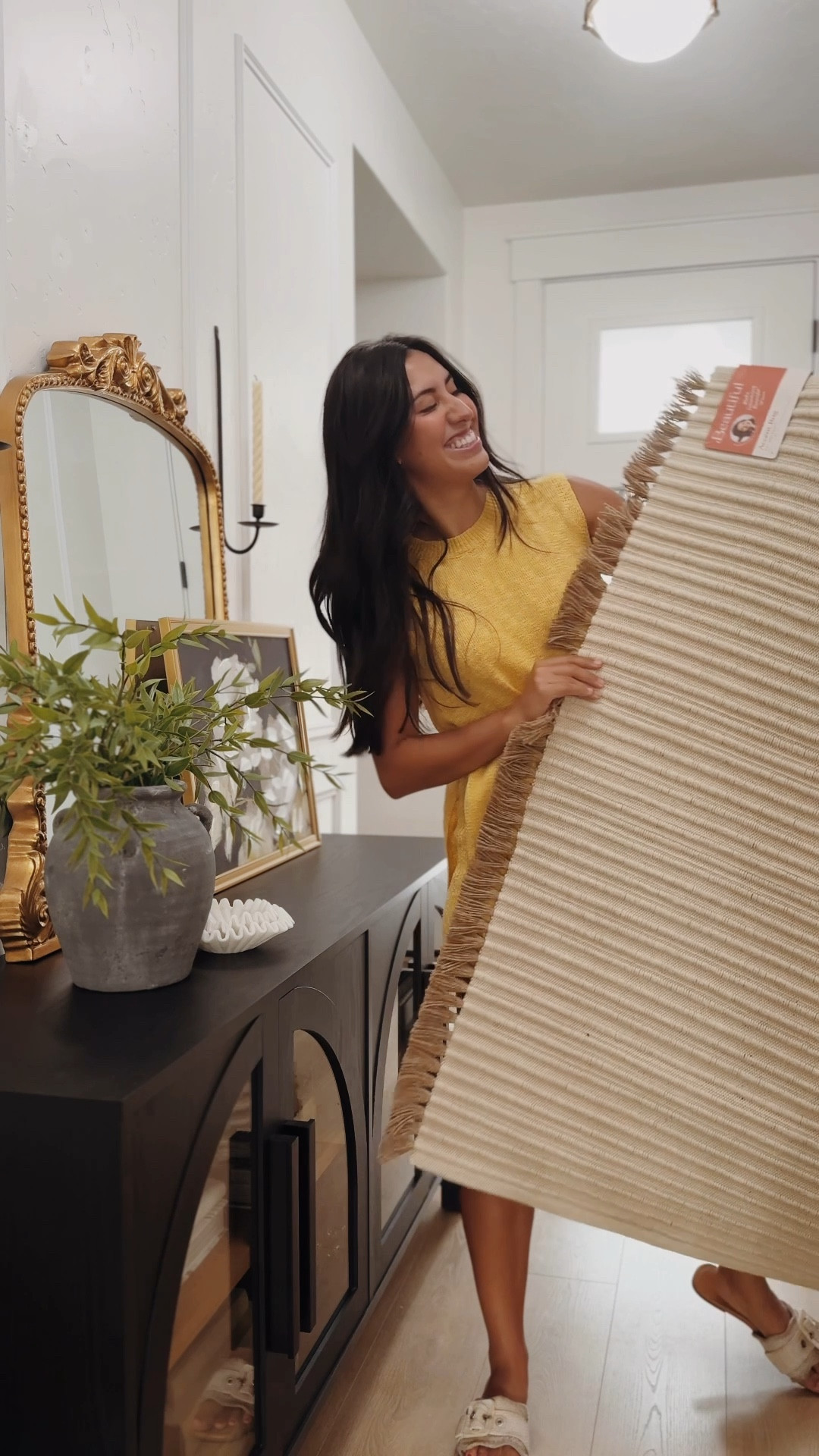 Just got this new cotton jute accent rug from walmart! The quality is 10/10! I love the texture and fringe details and it’s under $30! 

#LTKSaleAlert #LTKSeasonal #LTKHome