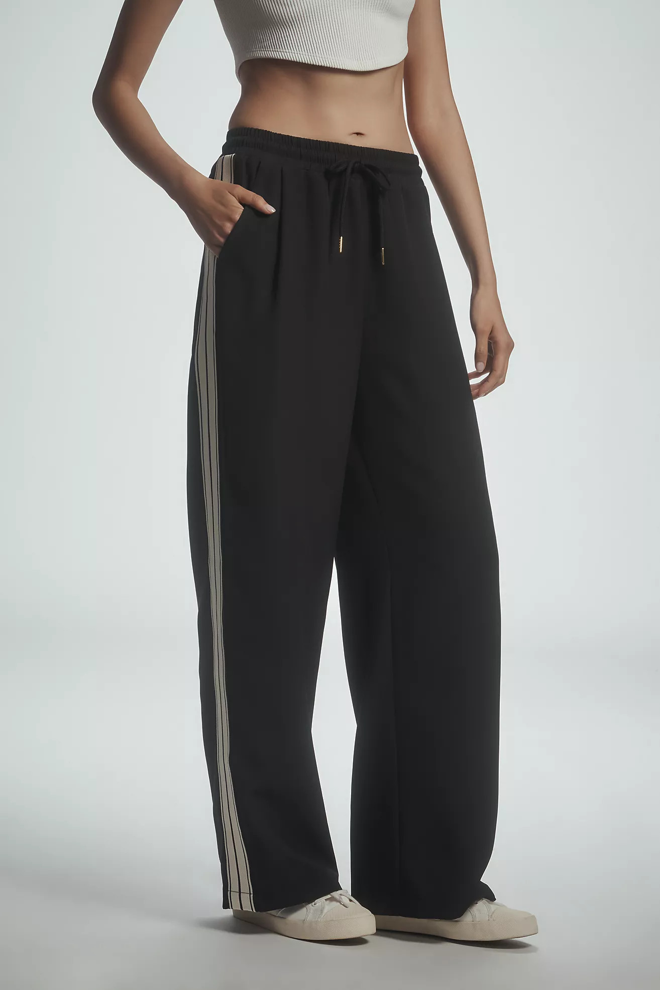 Bishop + Young Ford Tie-Front Track Pants | Anthropologie (US)
