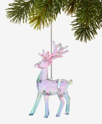Pastel Shine Pink and Blue Reindeer Ornament, Macy's Exclusive | Macy's