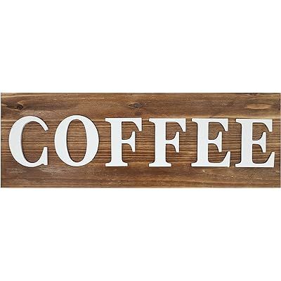 Barnyard Designs Coffee Sign Rustic Primitive Farmhouse Decorati... | Amazon (US)