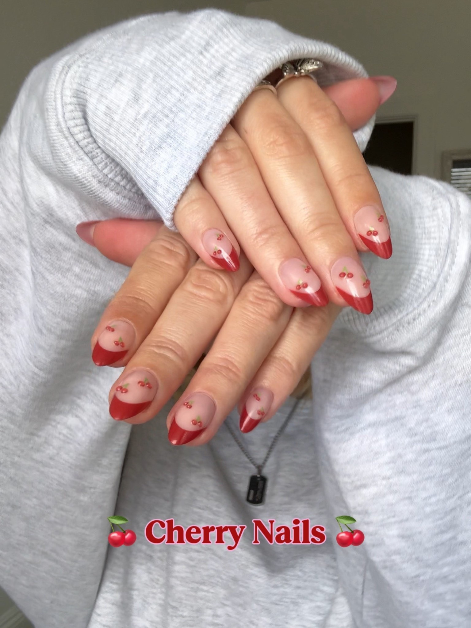 cute cherry press on nails! 🍒

@Sephora 