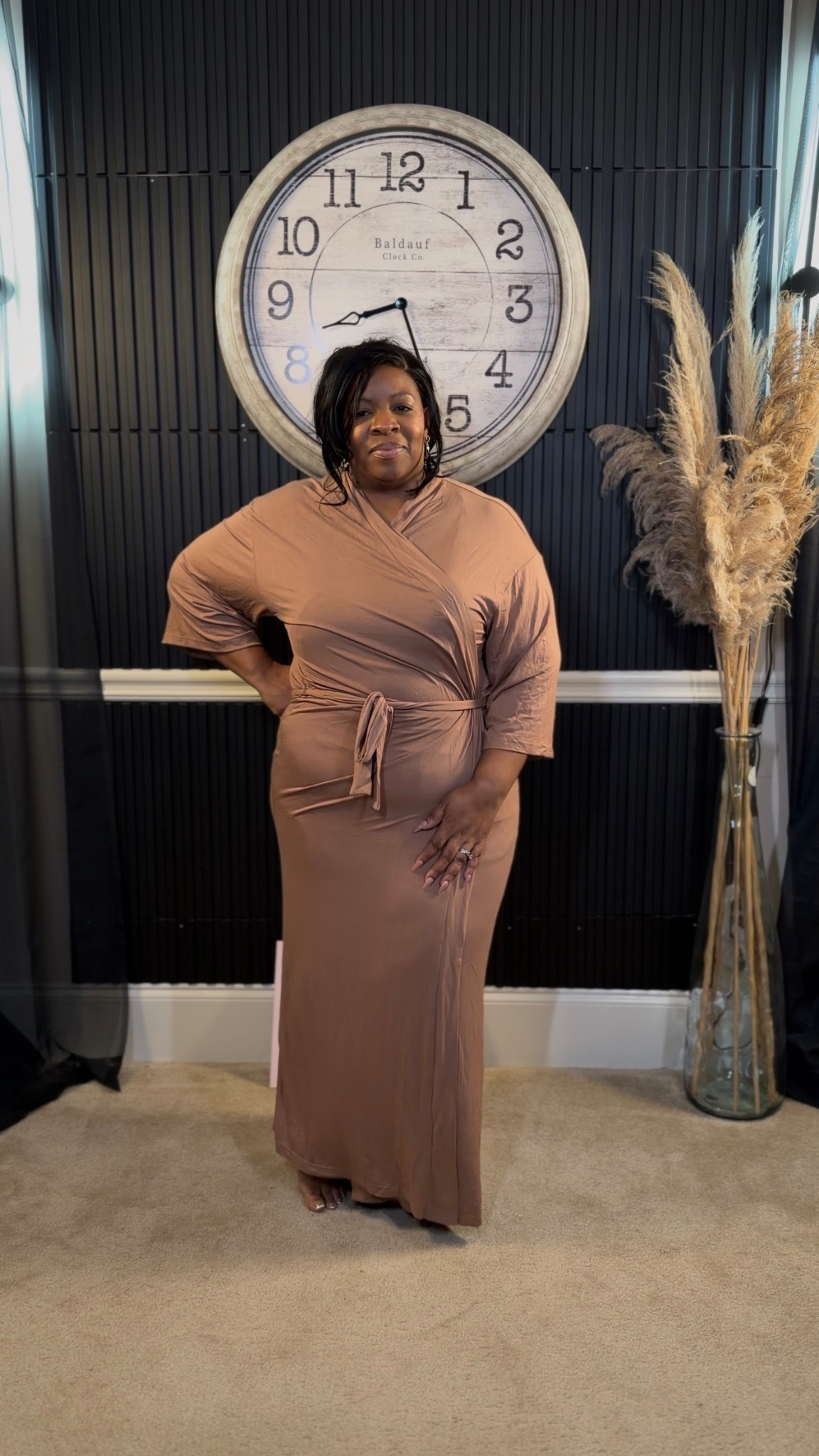 @shein plus size robe