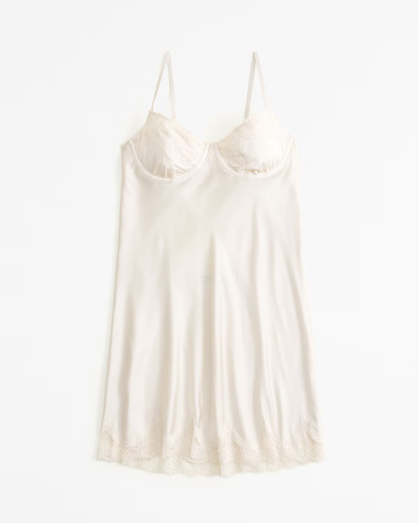 Lace and Satin Nightie | Abercrombie & Fitch (US)