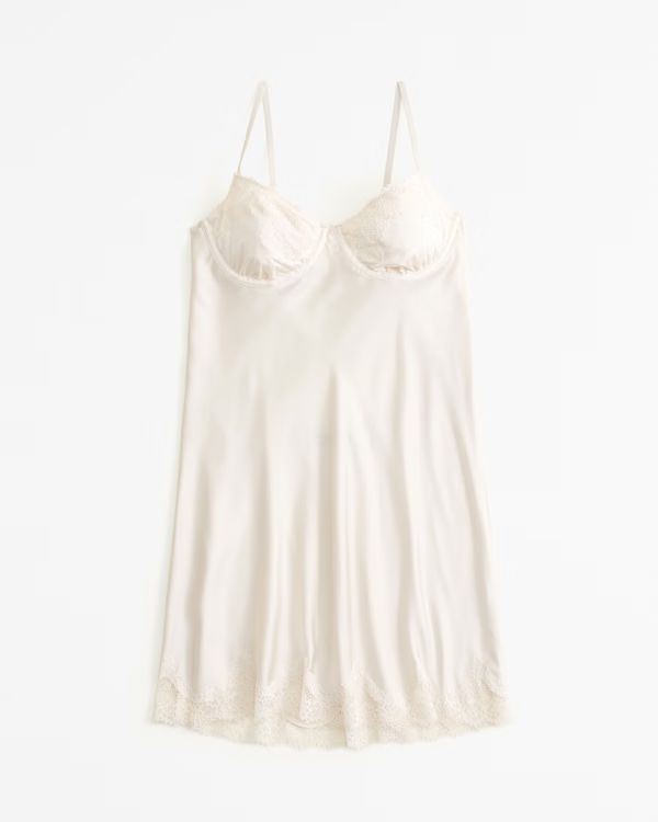 Lace and Satin Nightie | Abercrombie & Fitch (US)