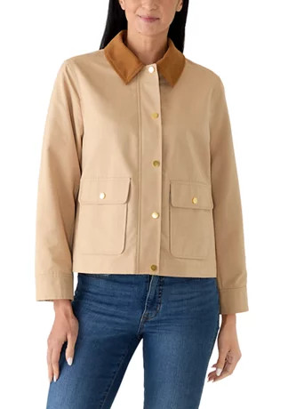 Women's Crop Twill Barn Jacket | Belk