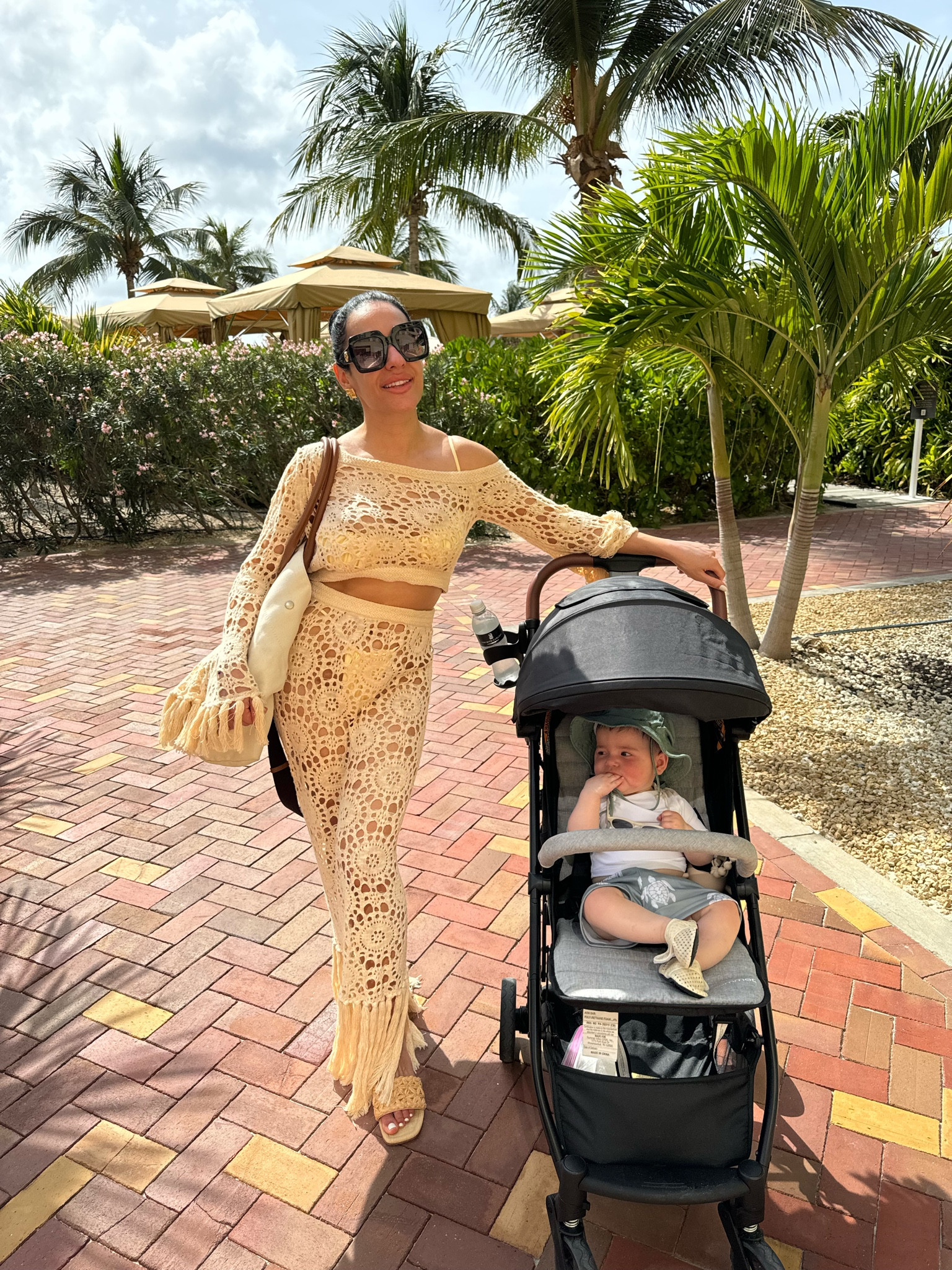 Wearing the perfect “mom beach bag” — it fits everything that a diaper bag does + more, & still looks stylish 🤎

Linking our travel stroller, as well! Super easy to fold in two steps, and it looks so similar to our $1,000+ Nuna stroller! 

#LTKBaby #LTKTravel