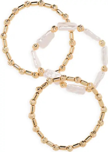 Nordstrom Set of 3 Assorted Stretch Bracelets | Nordstrom | Nordstrom